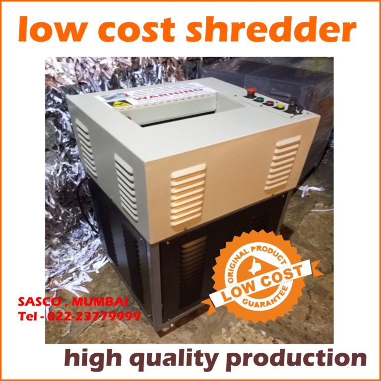 Low cost shredder for small budgets
