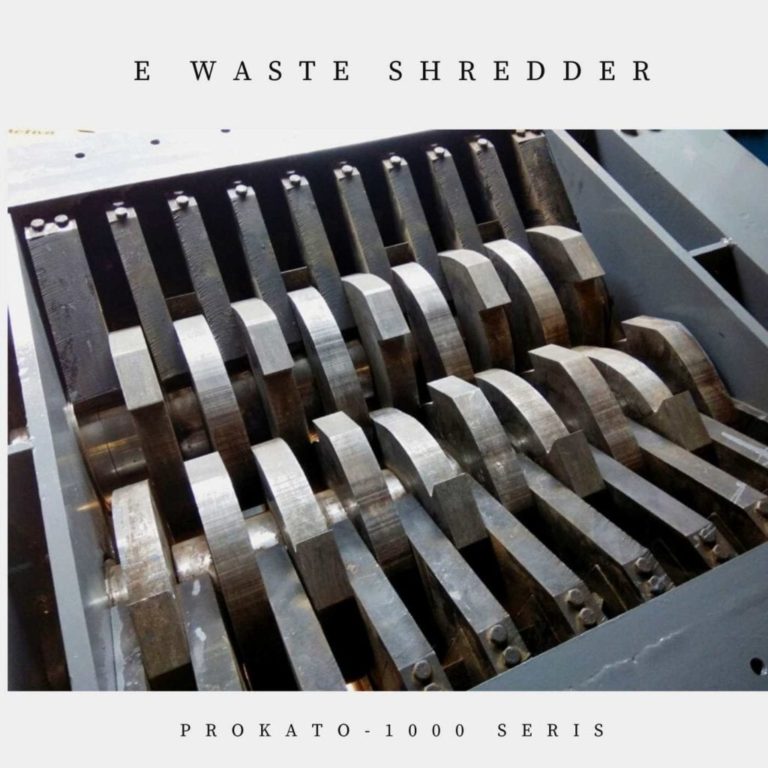 E-Waste Scrap Metal Plastic Shredder Recycling Machine Twin-Shaft