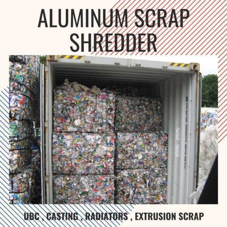 Heavy-duty industrial aluminium cans shredding machine