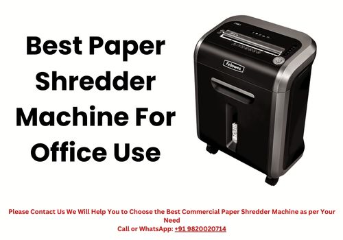 best paper shredder machine for office use