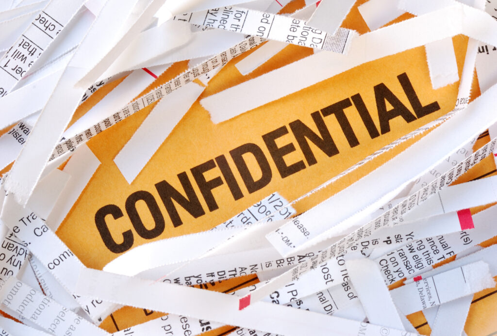 Confidential shredding