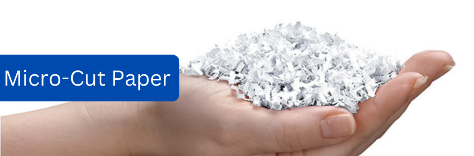 Micro-cut paper shredder