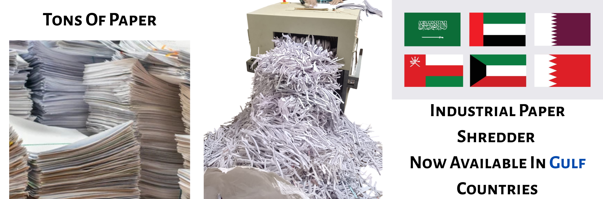 Industrial Paper Shredder Supplier In Gulf