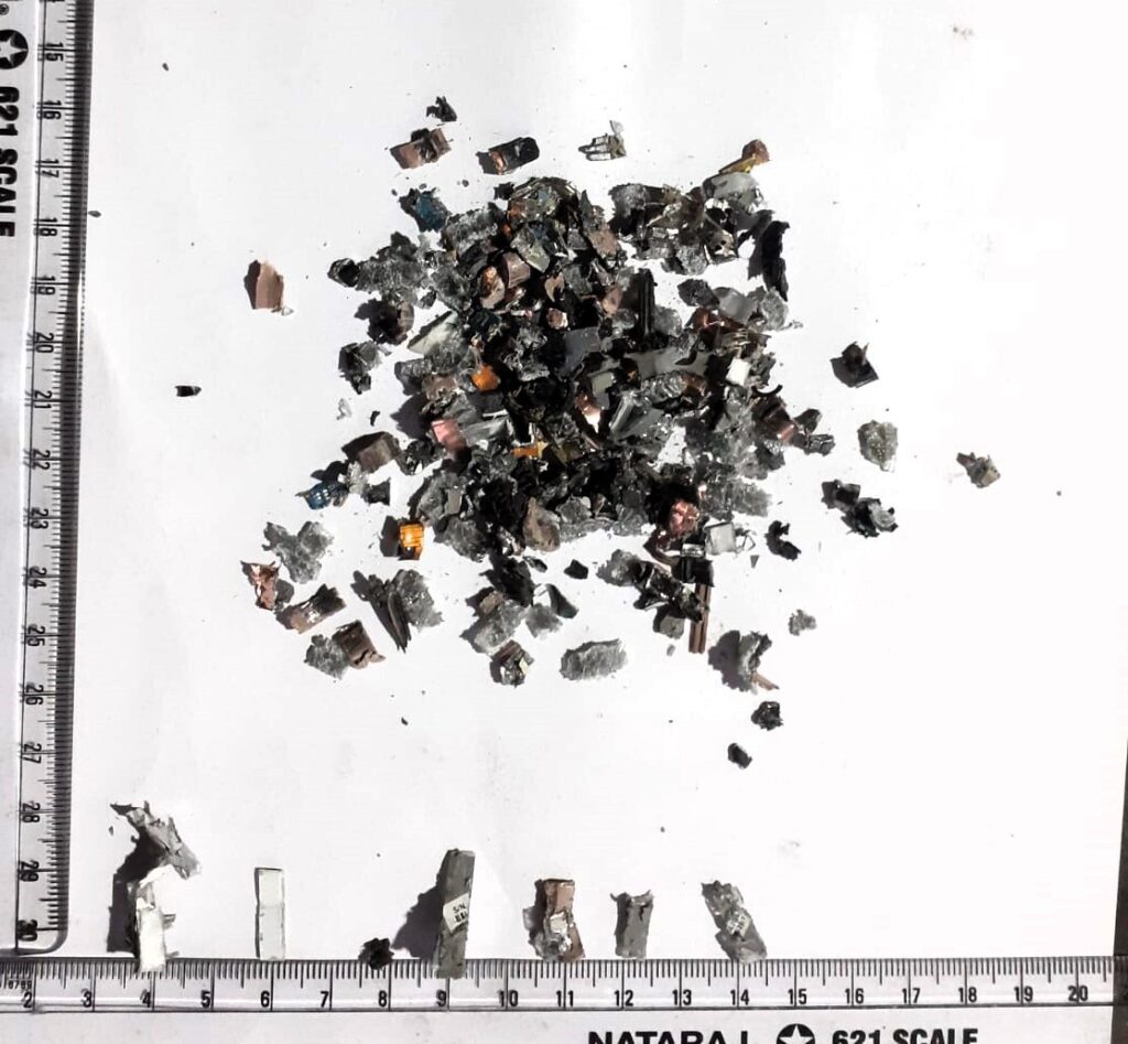 SSD shredded particles
SSD Shredder